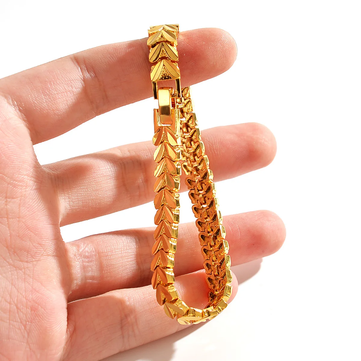 Женский браслет с двойным сердцем Boutique AU999 из натурального золота