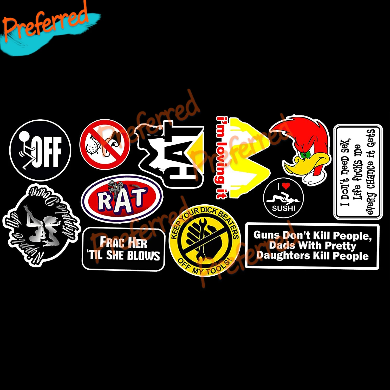 Middle Finger Skeleton Hand Offensive BUILT NOT BOUGHT Vinyl Sticker Die-Cut Waterproof PVC | Car Stickers