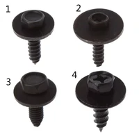 10pcs universal hex screws self tapping tapper screw for various car vehicle models kit accessories