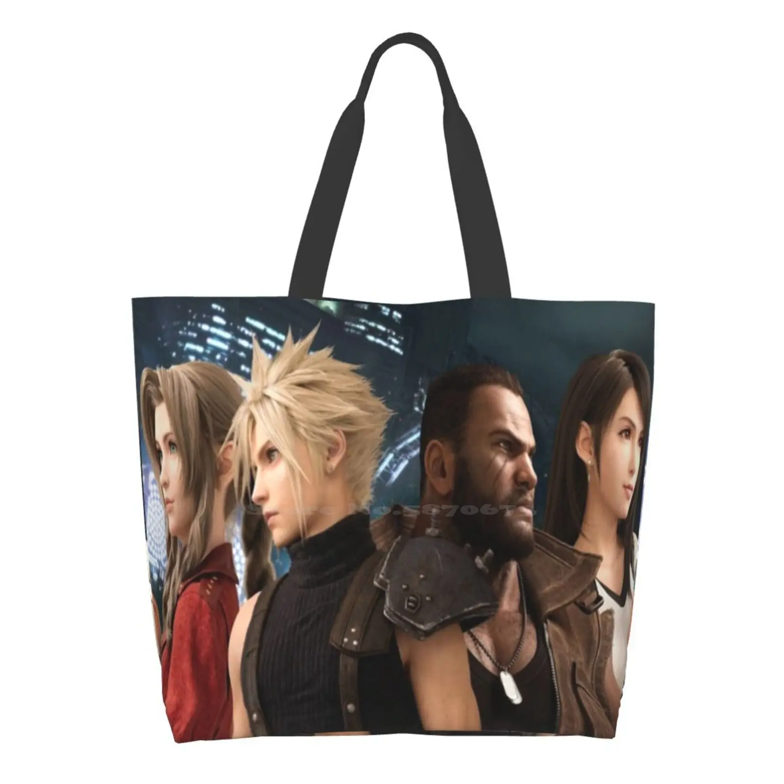 

Action Figure Ff Shopping Bags Girls Fashion Casual Pacakge Hand Bag Ff7 Remake Final Fantasy Remake Final Fantasy Vii Remake