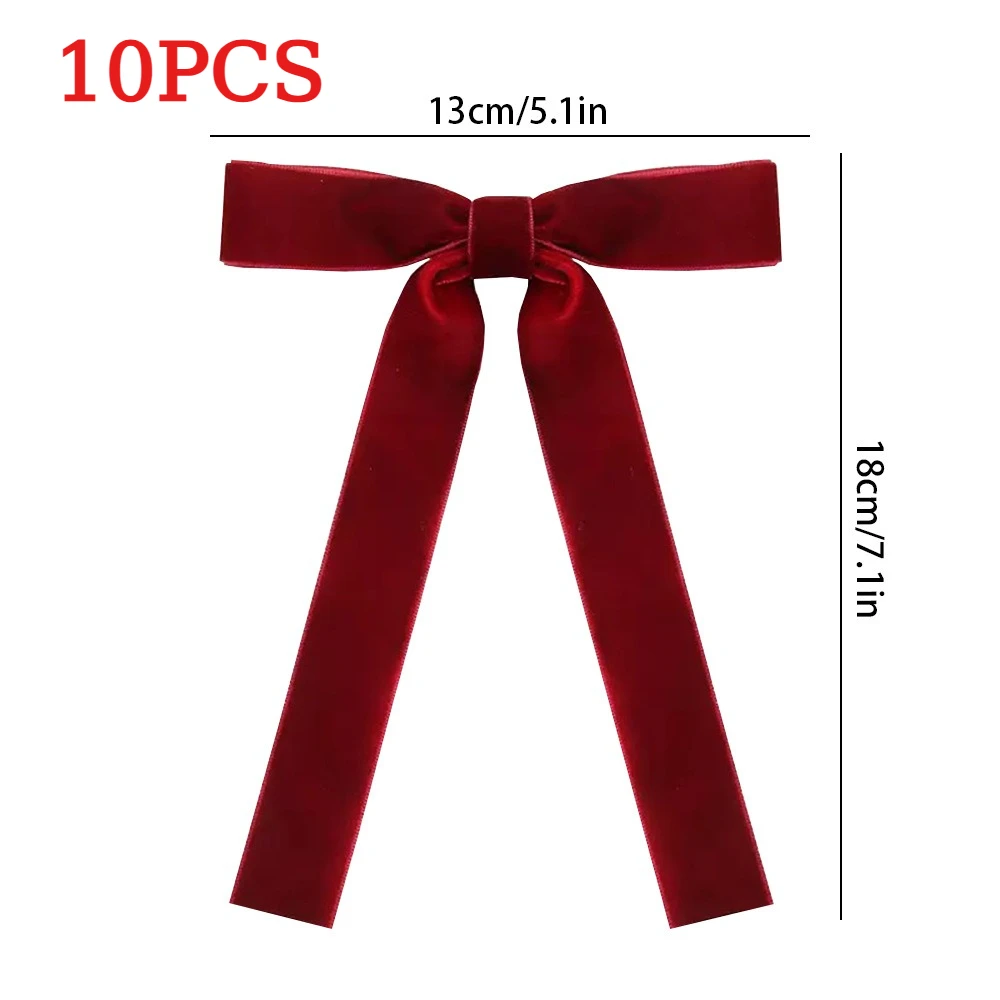 Рождественские банты из бархата