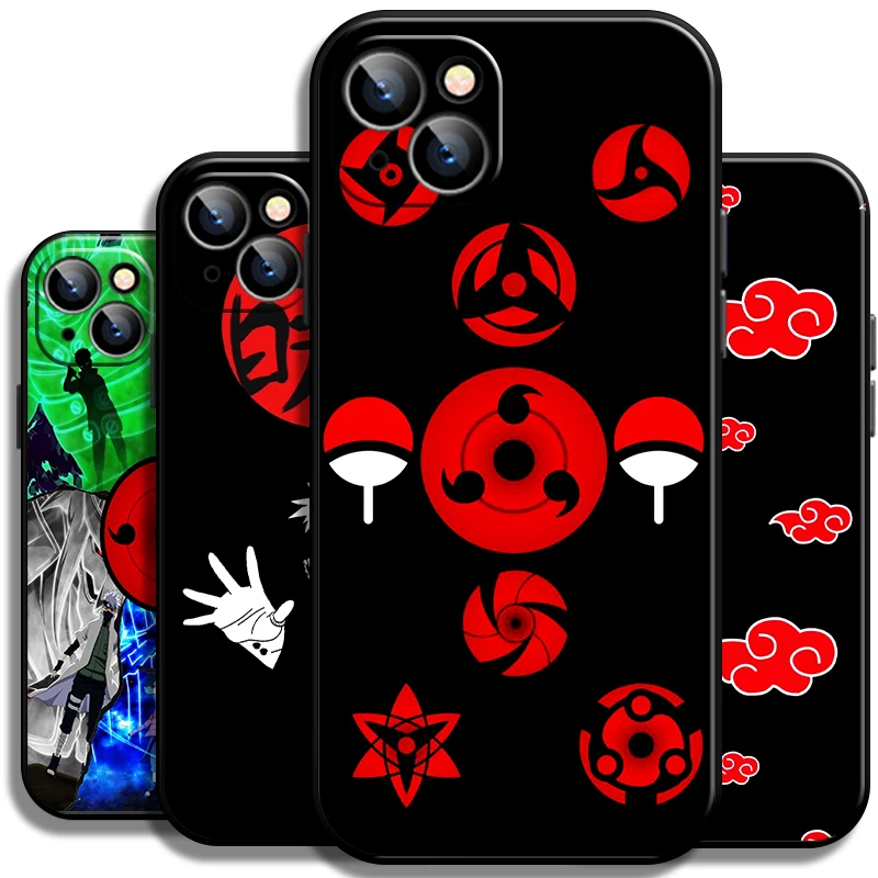 

Akatsuki Uchiha Itachi Sharingan For Apple iPhone 13 12 11 Pro Mini X XR XS Max SE 5 6 6S 7 8 Plus Phone Case Black Carcasa