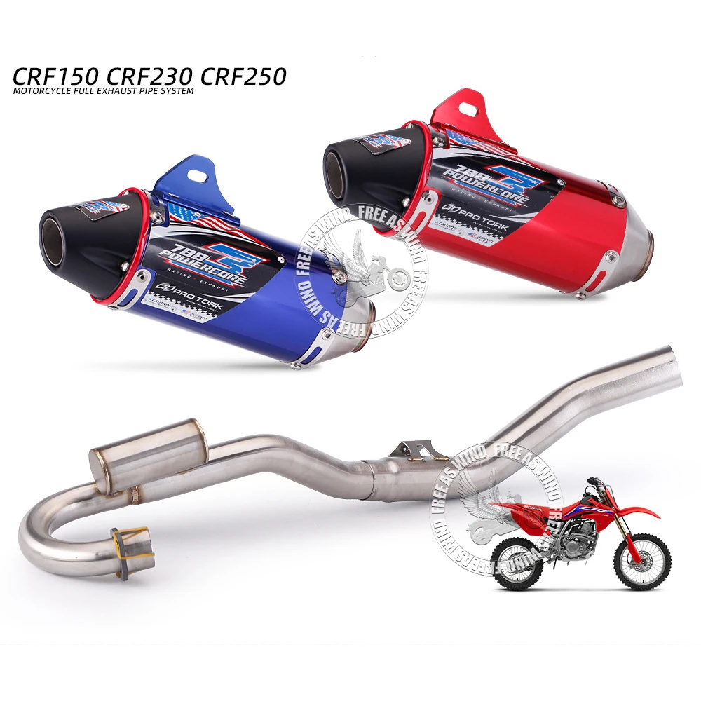 Фото Off-road Motorcycle Exhaust System For Honda CRF150 CRF230 CRF250 2003-2016 Dirt Bike Exhaust Muffler Pipe Escape Modified Parts №4