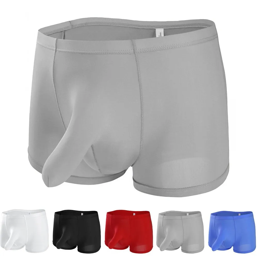 

Mens Sexy Elephant Trunk Low Wais Stretchy Briefs Breathable U-Bulge Cup Pouch Boxer Underwear Gay Men Underwear Sexy Men Boxers