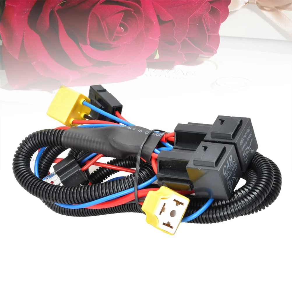 

1 PC Head Lamp Wiring Harness Wiring Harness Wiring Harness for Headlight H4 Headlight Booster Car Wire