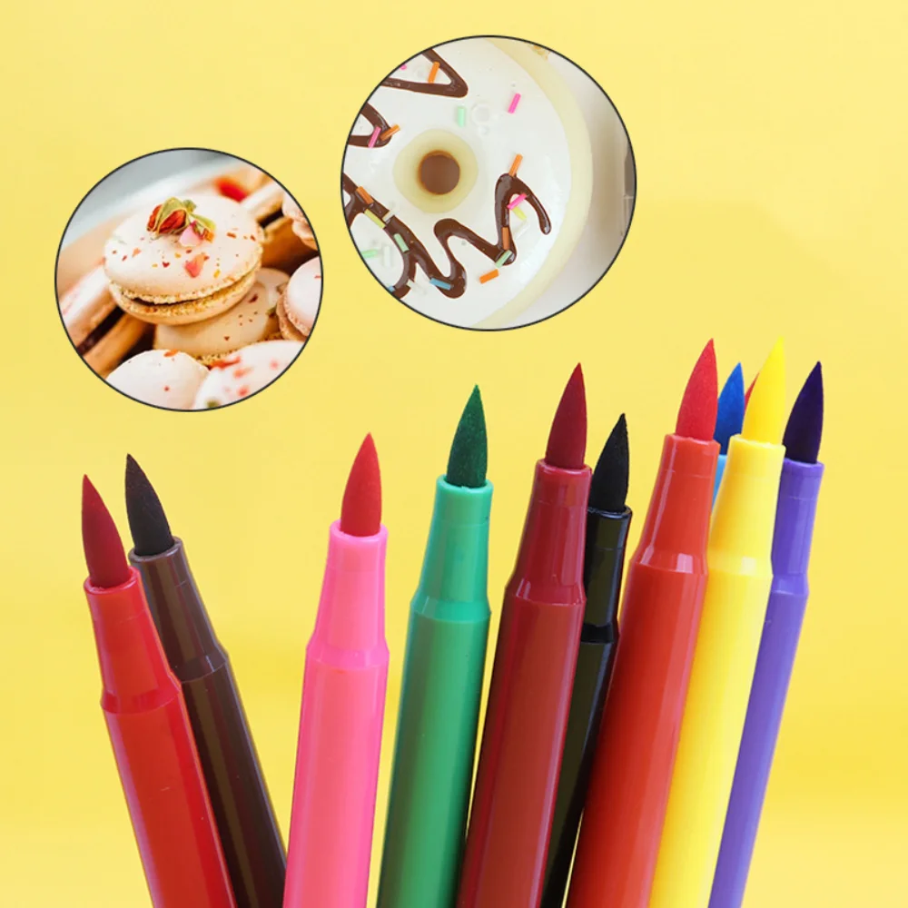 

Edible Ink Markers Pigment Pen Cake Decorating Tools Food Coloring Pen for Drawing Biscuits Fondant Kitchen Supplies