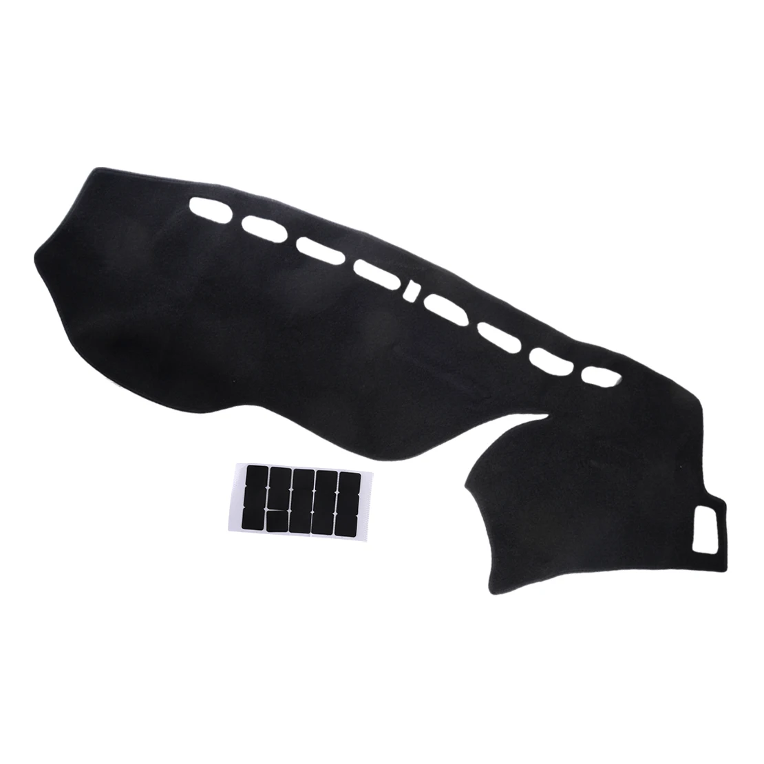 Черный полиэстеровый автомобильный коврик для приборной панели защитная