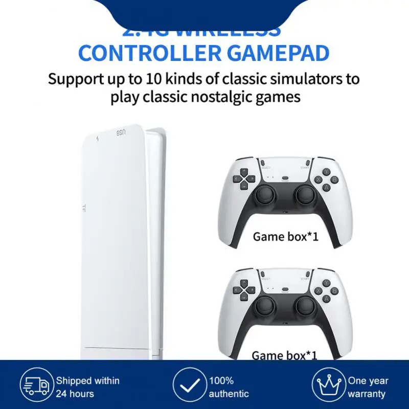 

Retro Game Console Andantiskid Design Wireless Wireless Handle Classic Nostalgia 581.00g Handheld Game Players Game Stick