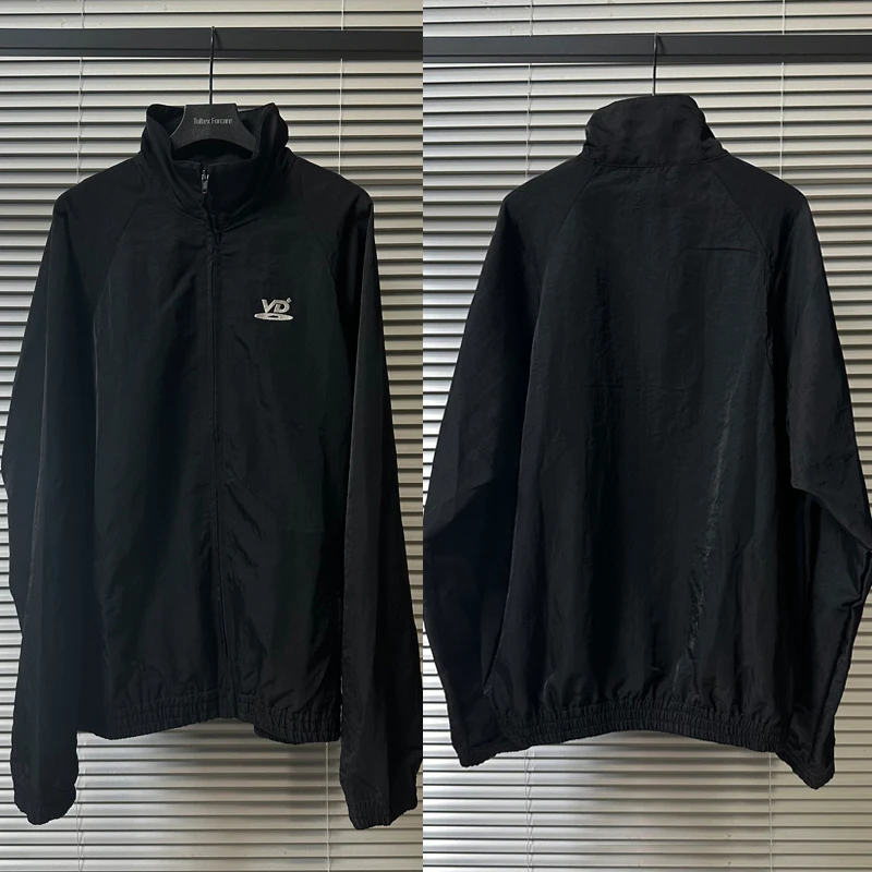 Ретро повседневная куртка VUJADE спортивный костюм для мужчин и женщин высокое