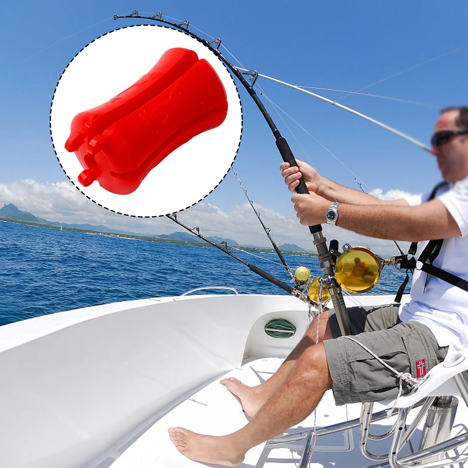 

7*3.4*3.4cm Fishing Rod Protection Holder Stop Puller Storage Rack Fishing Rod Fixed Ball For Micro General Purpose Iron Rods