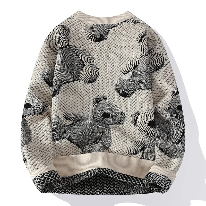 Мужской вязаный базовый слой повседневный свитер осень/зима новый стиль модный