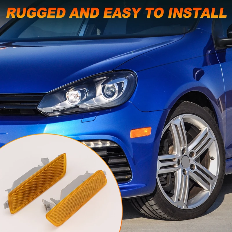 Передняя вспышка боковой габаритный фонарь набор ламп для VW Golf 5G-светильник Jetta T-I