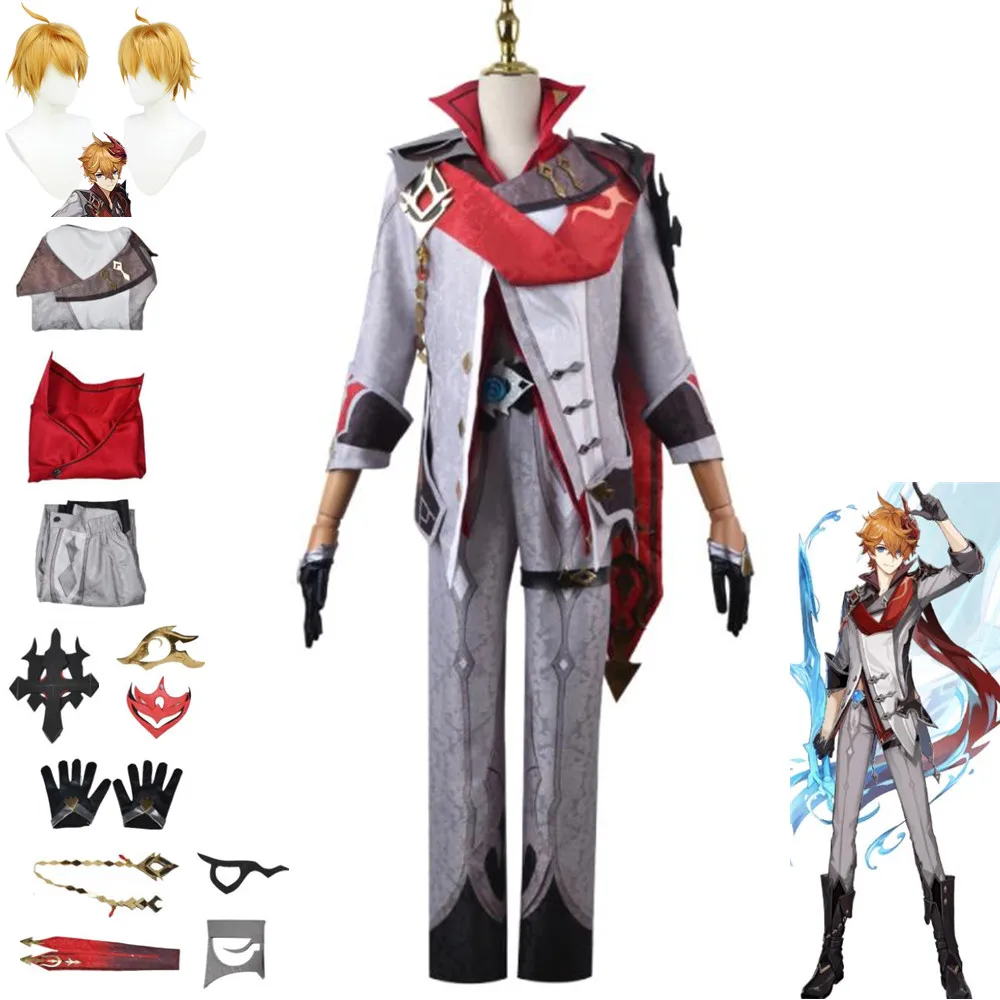 

Костюм для косплея тартаглии из аниме-игры Genshin для мужчин и женщин, костюм для взрослых