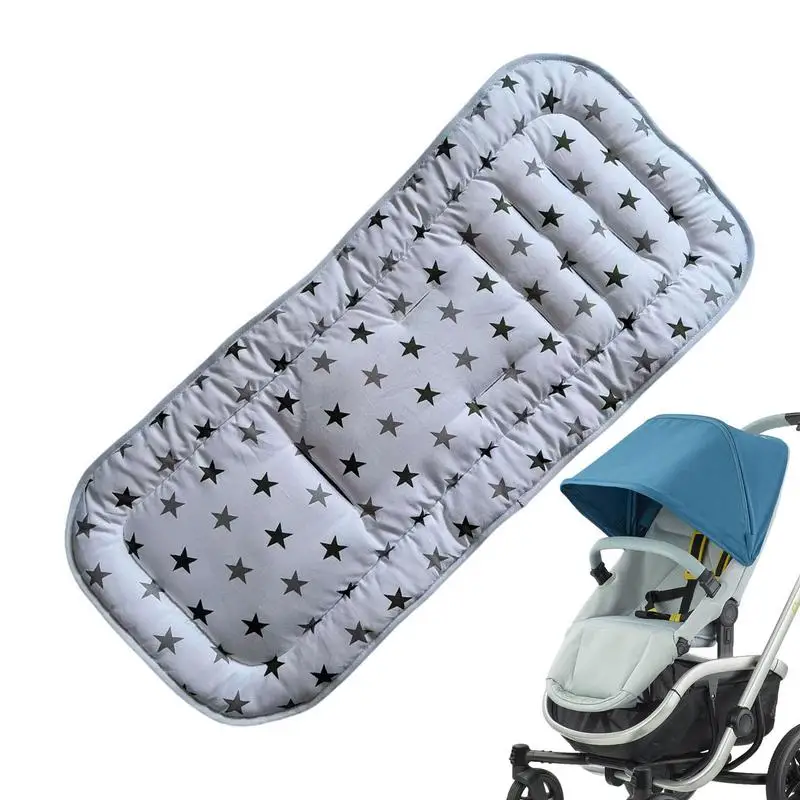 

Baby Seat Liner For Stroller Car Seat Jogger Bouncer Pure Cotton Universal Seat Pad Supports Newborns Infant And Toddlers Quick