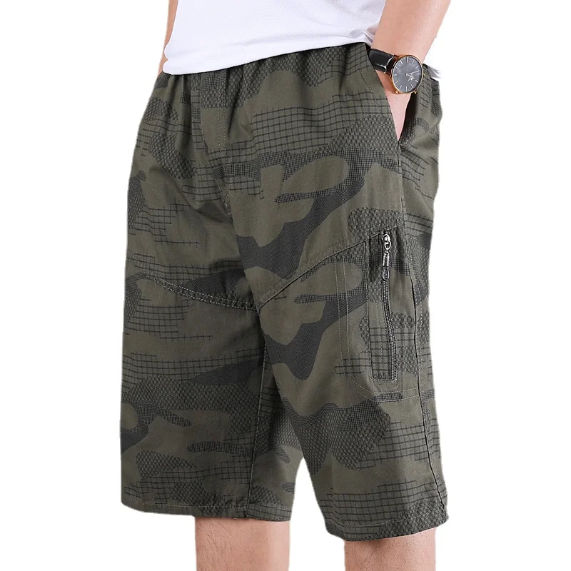 

2023 Trend Summer Men Clothing Cargo Shorts Drawstring Pants Casual Quick-Drying Printed Beachwear Joggers Streetwear