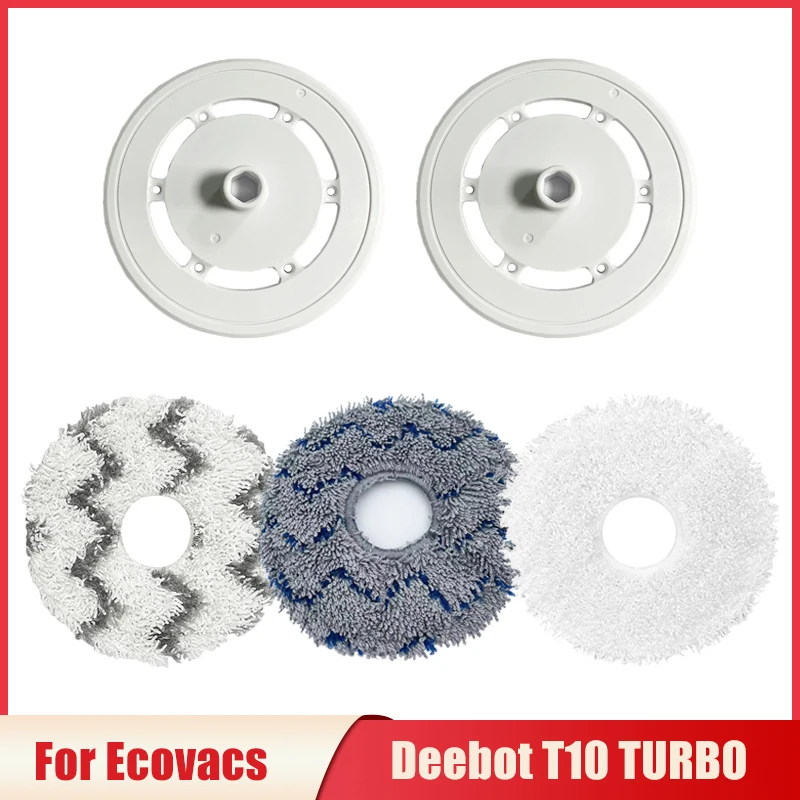 

High Quality Mop Cloth Bracket Accessories For Ecovacs Deebot T10 TURBO Robot Vacuum Cleaner Washable Mop Rags Replacement