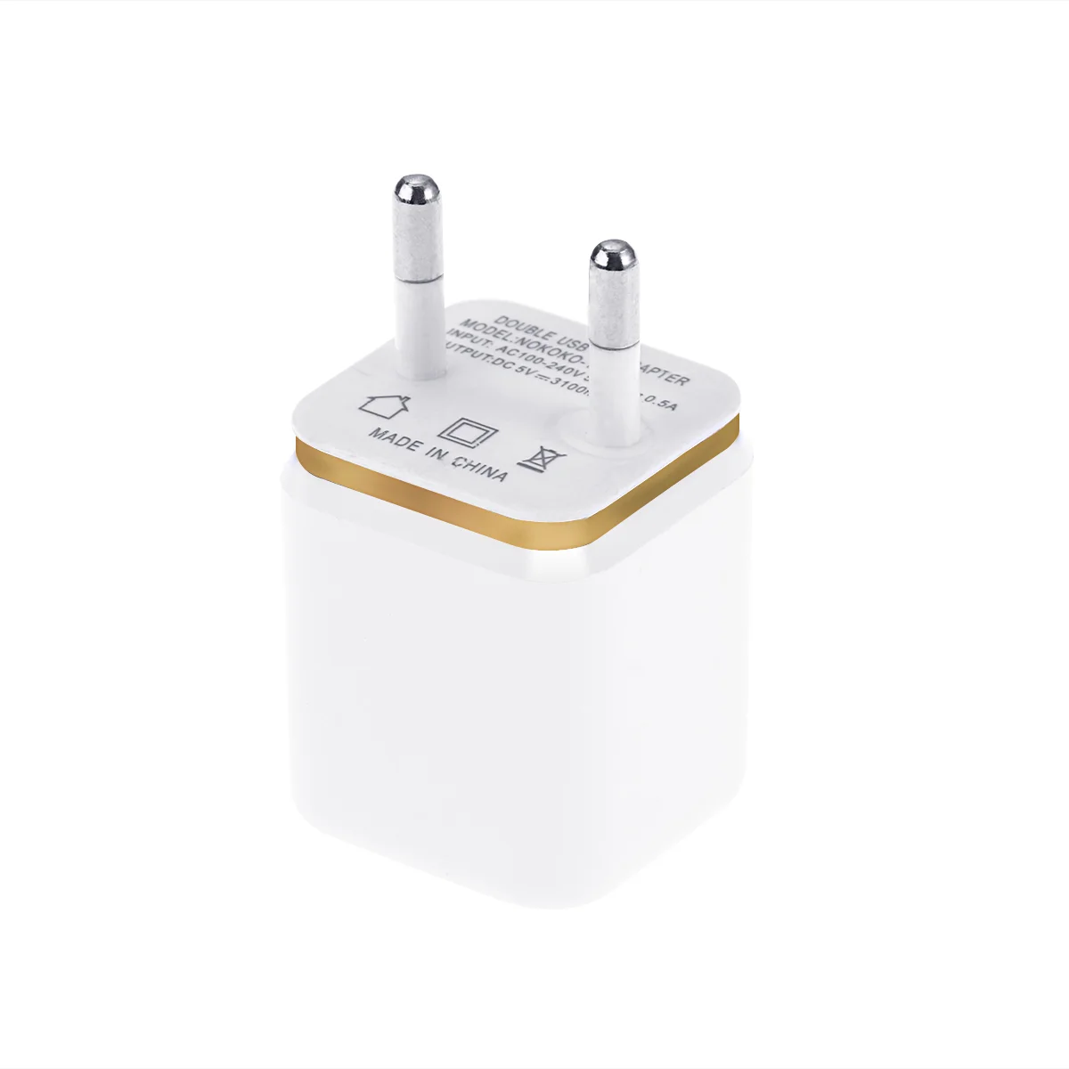 

1pc USB Dual USB 2.1A Adapter Plug Adapter for Business Trip