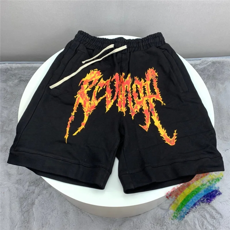 

New XXXtentacion Revenge Shorts Men Women Best Quality Shorts Orange Zigzag Print Breeches