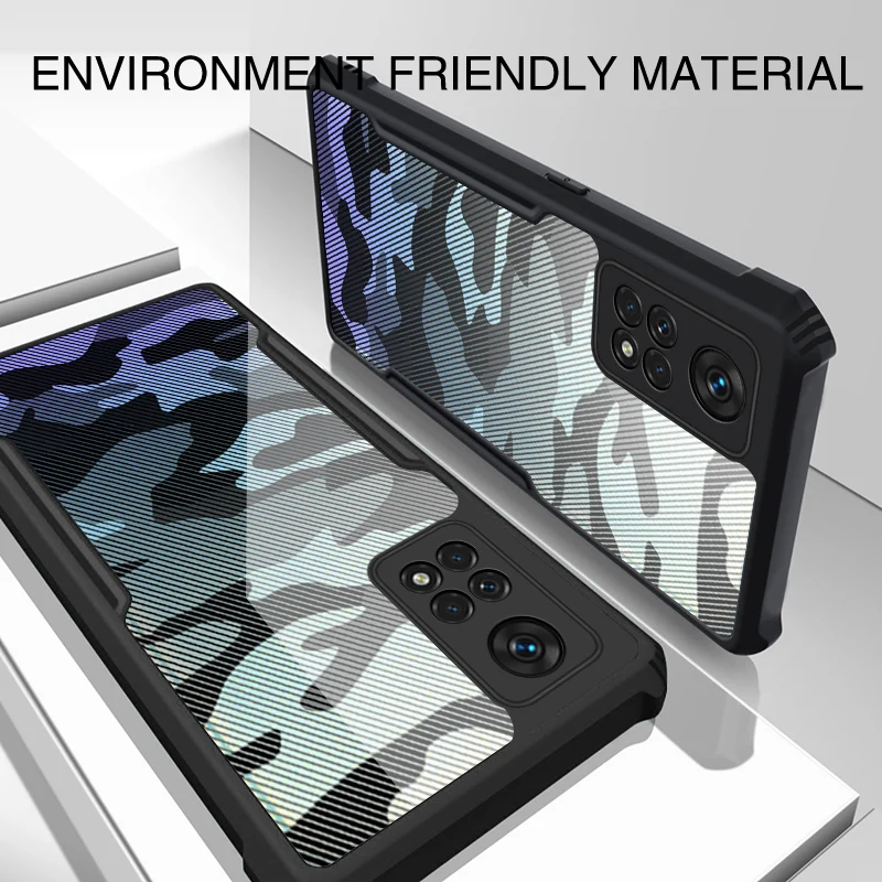 

Rzants For Xiaomi Redmi Note 11 11S Pro Global Version 4G Case Hard Camouflage Cover Flexible TPU Frame Bumper