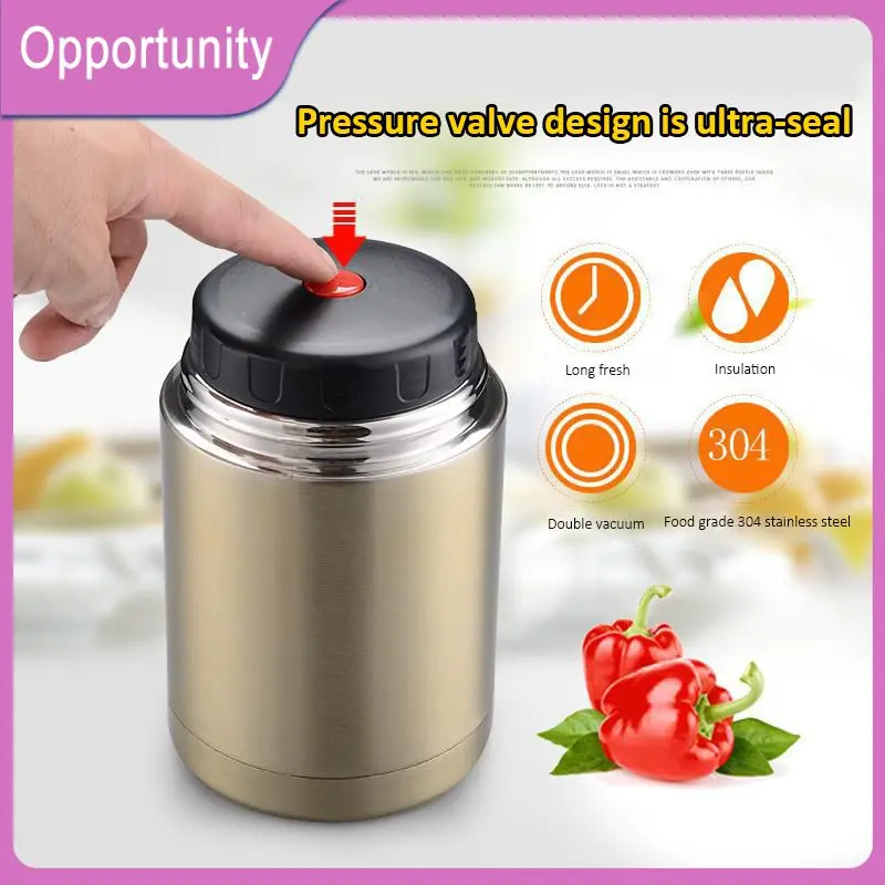 

800ml/1000ml New Thermos Bento Lunch Box Portable Food Insulated Lunch Box Container Vacuum Flasks Thermos Cup Mugs For Kids