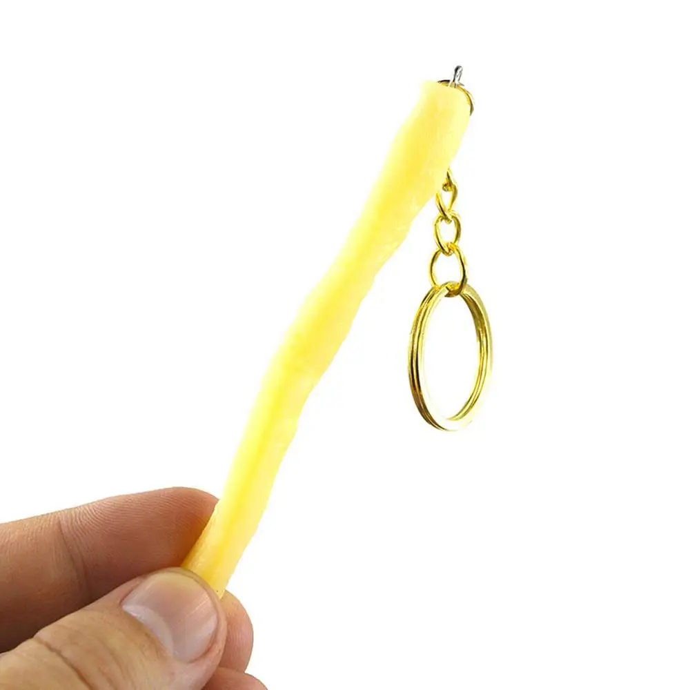 Куриные наггетсы Жареная курица Картофель фри вокруг еды Подвеска Брелоки