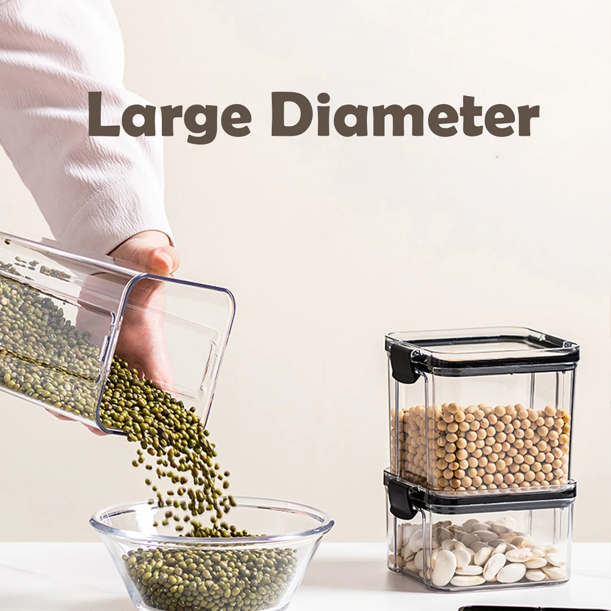 WMMO Прозрачные контейнеры для хранения зерновых Кухонный диспенсер организации