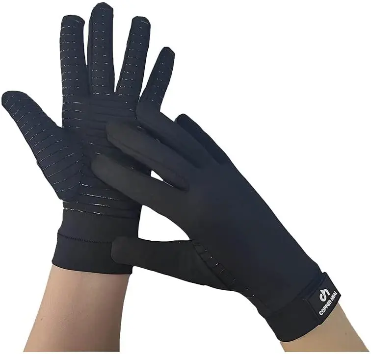

Artrite Compressão Luvas Full Hand - Luvas De Cobre - Artrite Reumatóide, Túnel Carpal, LER Osteoartrite e Tendinite Dedos de