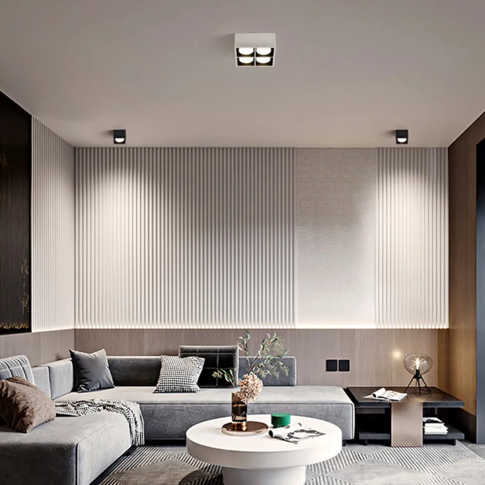 Квадратные фонари потолочные светильники GX53 7 Вт 10 1-4 противобликовые прожекторы