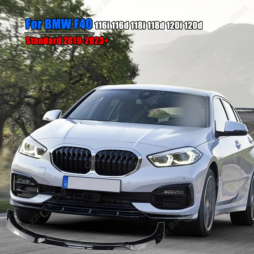 

Maxton стиль глянцевый черный Автомобильный передний бампер сплиттер губа ДЛЯ BMW 1 серии F40 116i 116d 118i 118d 120i 120d стандарт 2019-2023 +