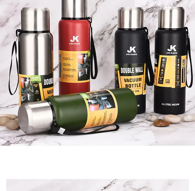 

Explosive ModelsLarge Capacity Stainless Steel Thermos 2022 Outdoor Travel Mountaineering Portable Vacuum Cup Hot Drink Thermos