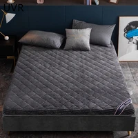 uvr 4cm household foldable thickened hard cotton mattress magic velvet velvet mat tatami lamb velvet washed cotton mattress