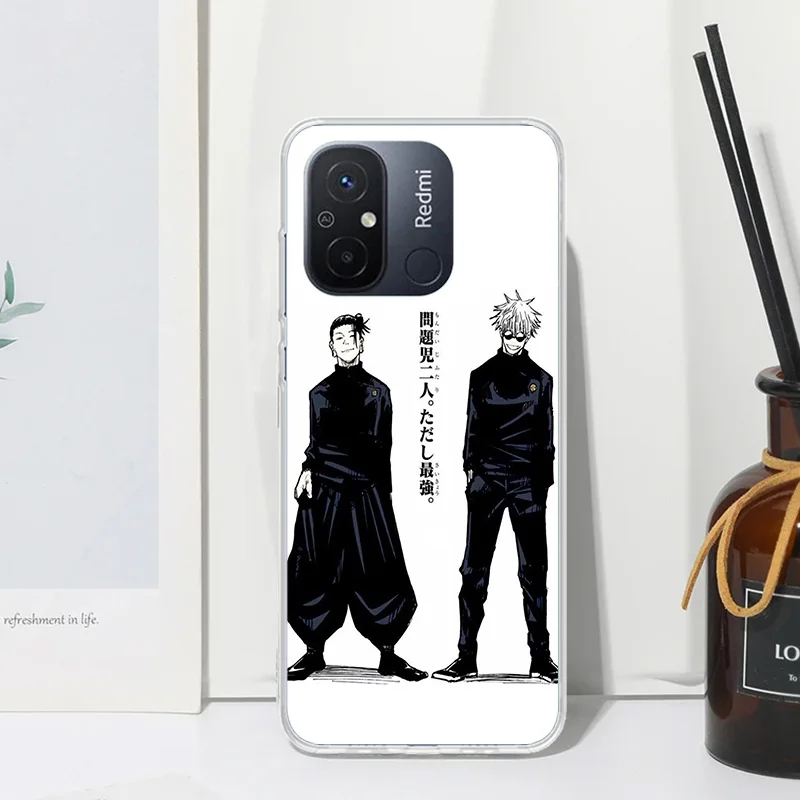 Чехол для телефона Jujusu-Kaisen Geto Suguru Xiaomi Redmi 12C 12 10C 10A 10 9C 9A 9T 9 8A 8 7A 7 6A 6 Pro K70 K40 K20 Fundas Back Co