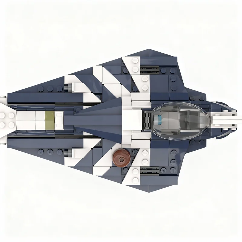 Фото 326 деталей MOC Plo Koon S Delta 7 Starfighter: Конструктор «Звездный истребитель» — Архитектурная модель для творчества, идея для подарка на Рождество, игрушка №2
