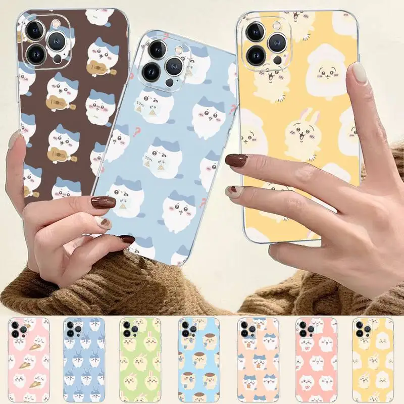 

Cute Cartoon Chiikawa Phone Case For iPhone 8 7 6 6S Plus X SE 2020 XR XS 14 11 12 13 Mini Pro Max Mobile Case