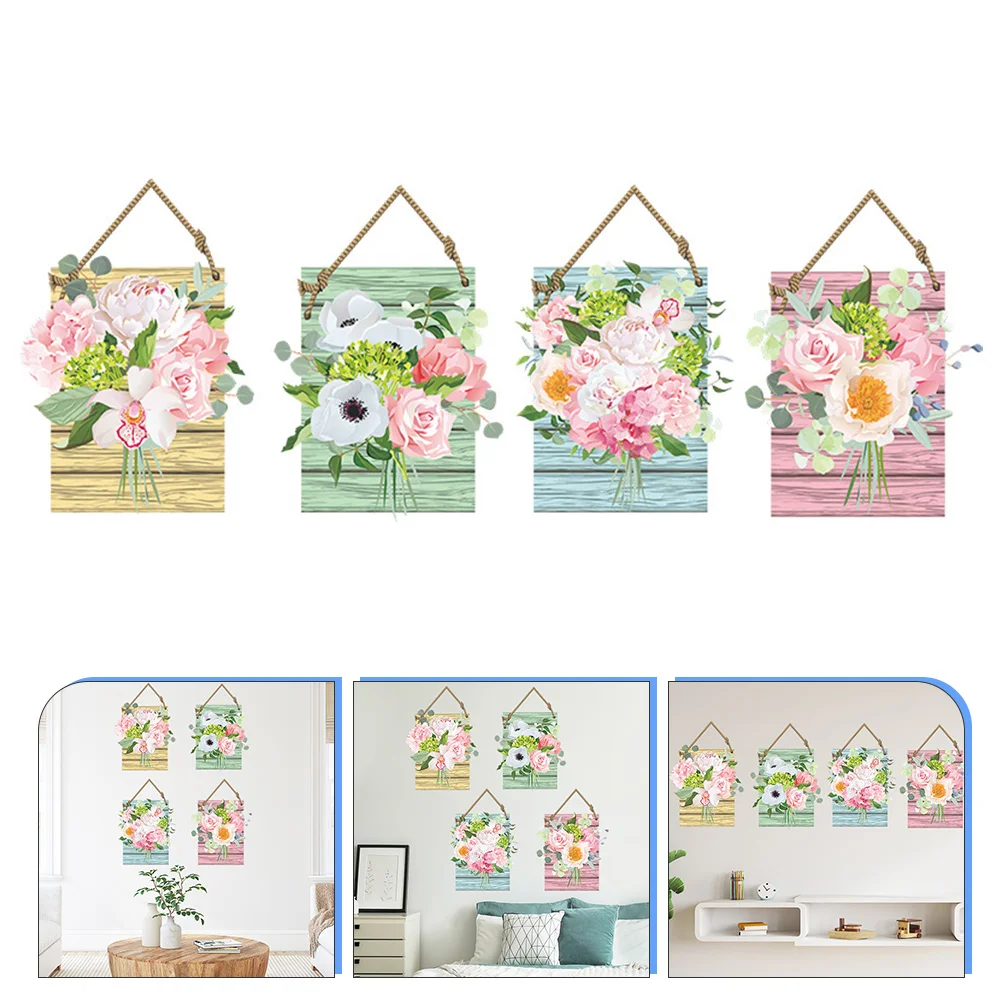 

Delicate Floral Wall Sticker Self-adhesive Wall Sticker PVC Wall Decal for Home
