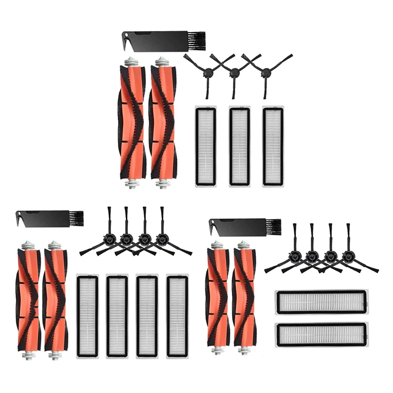 

Запчасти для Mijia Dearme L10PRO D9, основная и боковая щетки, фильтры, набор аксессуаров для пылесоса