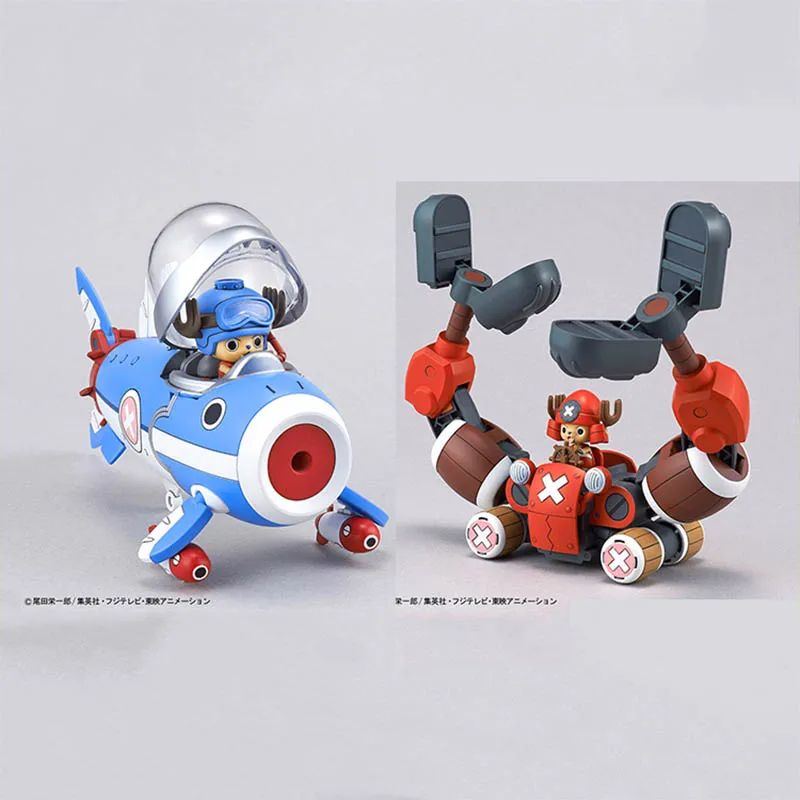 Фото Bandai ONE PIECE Модельный комплект Chopper Robo 3 5 Подводная лодка Chopper 1 2 Tank Wing Фигурка Строительный комплект Аниме Фигурки Игрушки Мальчики №3