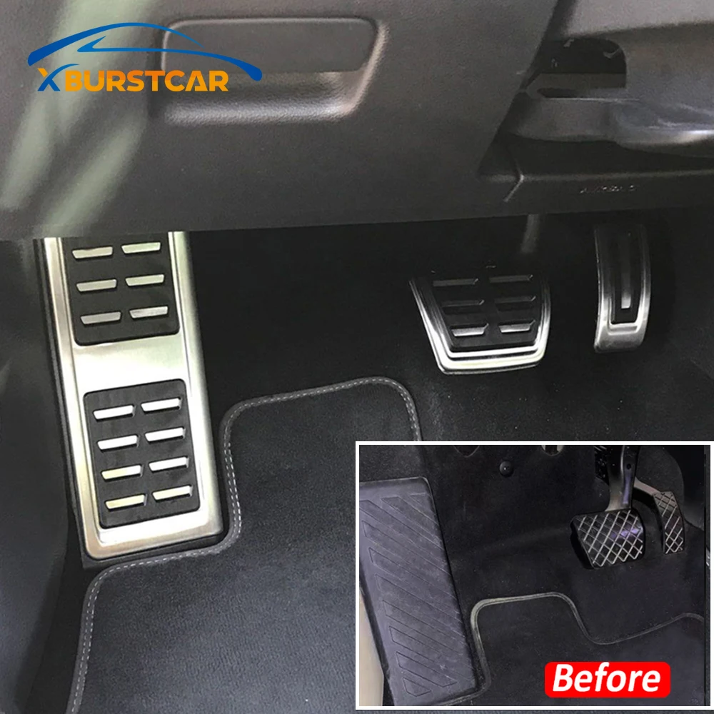 Защитные накладки на педали Xburstcar для Volkswagen VW Tiguan 2017 2018 2019 2020 2021 | Автомобили и