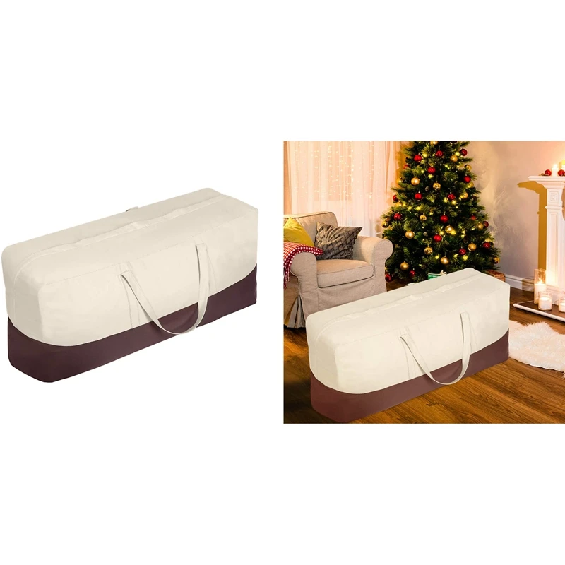 

Patio Cushion Cover Storage Bag Waterproof Outdoor Patio Furniture Seat Rectangular Cushion Storage Bag