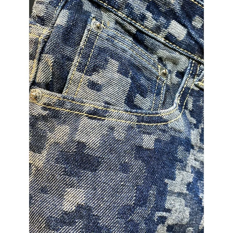 Осень-зима 2024 новые американские модные брендовые повседневные джинсы в стиле