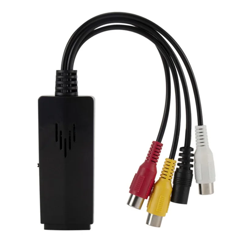 

Black HDMI-compatible to AV Converter for TV Box Streaming Stick Compact Computer Accessory