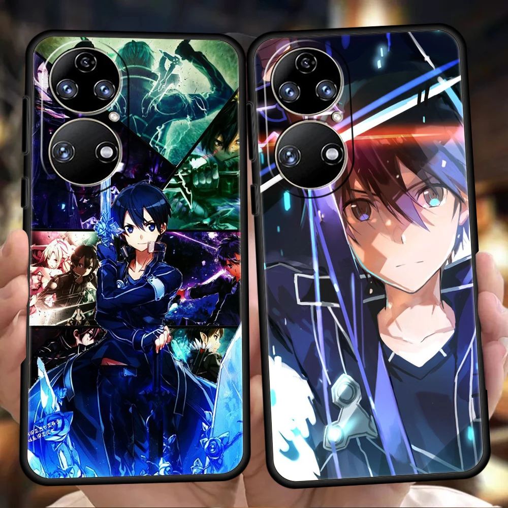 

Sword Art Online Anime Phone Case for Huawei P20 P30 P50 Pro P20 P30 P40 Lite Y6 Y7 Y9 Y7A Y6P Y9S 2019 P Smart Z 2021 TPU Cover
