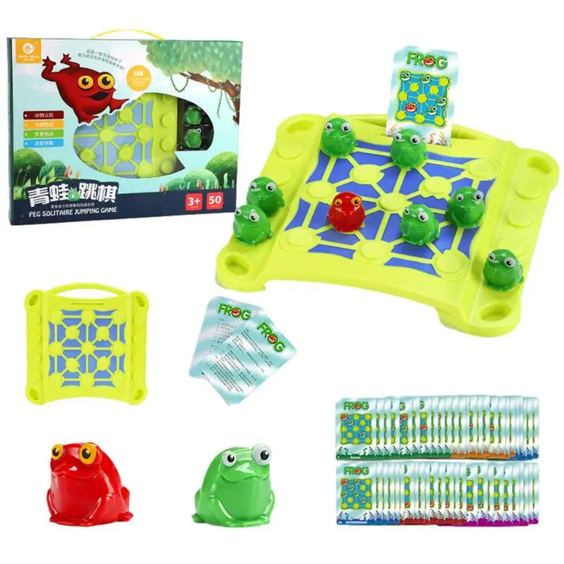 

Jumping Frog Checkers Kids Thinking Logic Strategy Intelligence Board Game Chess Educational Toy Table Games For Children