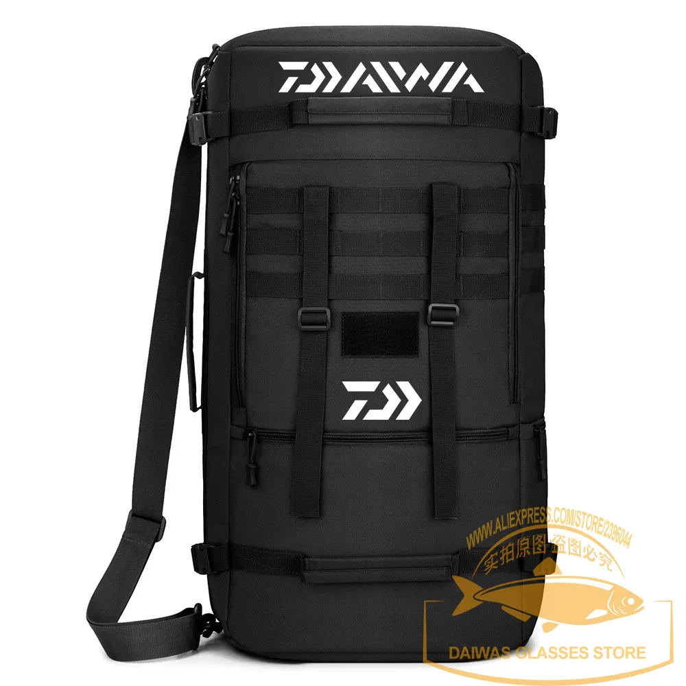 

Fishing Bag Folding Shoulder Waist Bag Large Capacity Outdoor Fishing Tackle Backpack Tackle Storage Travel Carry Bags