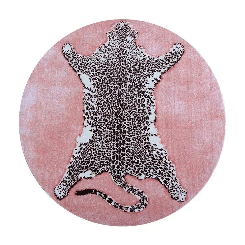 

Special-shaped Living Room Carpet Leopard Print Advanced Bedroom Plush Floor Mat Cloakroom Coffee Table Soft Rug Ковер Tapis 러그