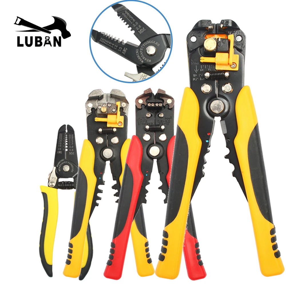 

HS-D1 D4 D5 Cable Wire Stripper Cutter Crimper Automatic Multifunctional Terminal Crimping Stripping Plier Tools for connector