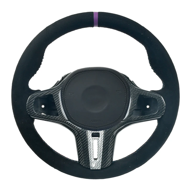 

Рулевое колесо из углеродного волокна, автомобильные аксессуары для интерьера BMW 3 серии G20 5 серии G30, на заказ
