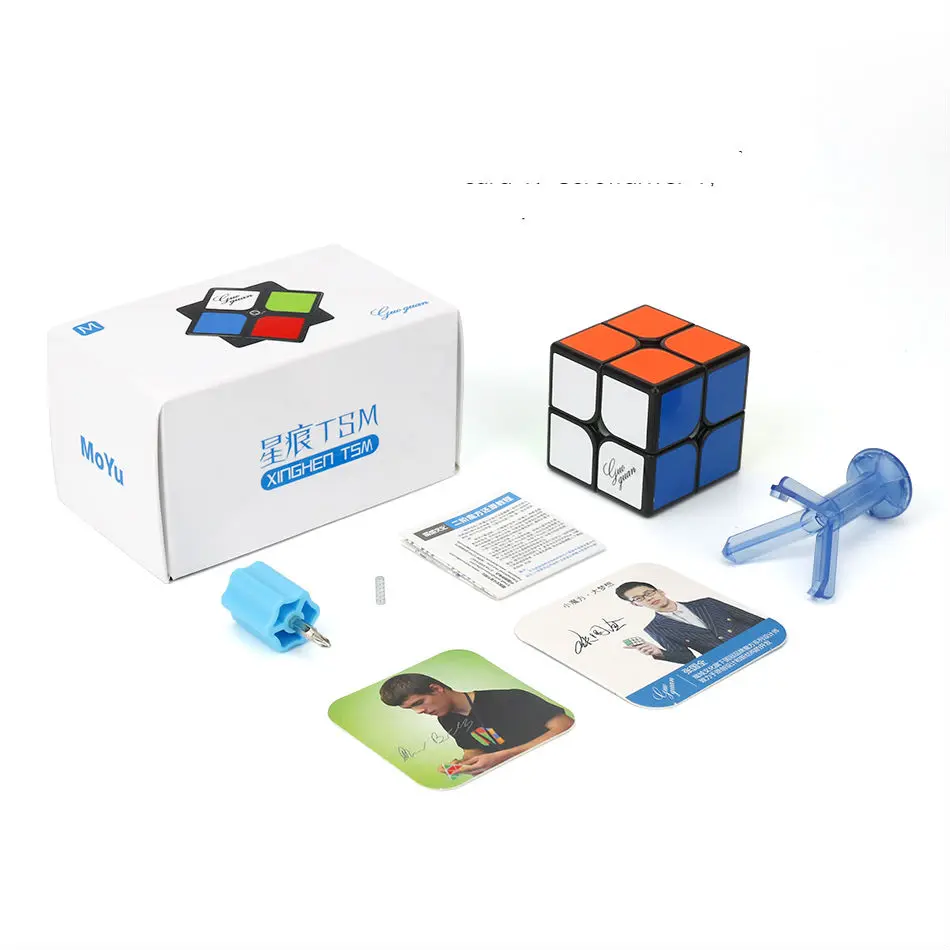 

MoYu Guoguan Xinghen TSM 2x2x2 Magnetic Magic Speed Cube Stickerless Professional Fidget Toys Cubo Magico Stress Reliever Toys