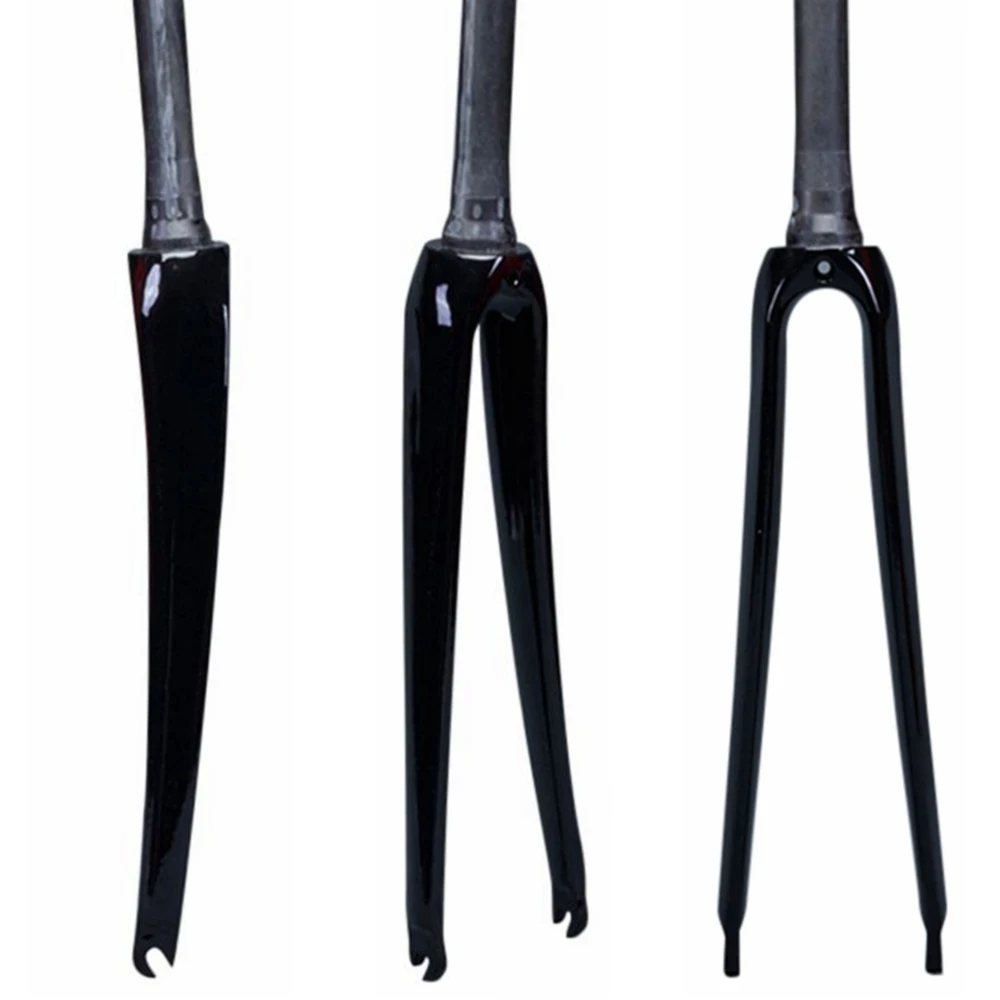 Полностью Карбоновая вилка для дорожного велосипеда 700C передняя коническая 1-1/8