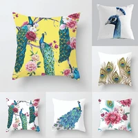 beautiful peacock series square pillow cover pillow cover sofa cushion cover sofa pillow cover